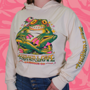 Feeling Froggy Hoodie - White