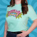 Flower Eye Tee - Blue